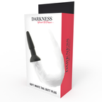 DARKNESS - SILIKONE ANALPLUG MED HVID HALE