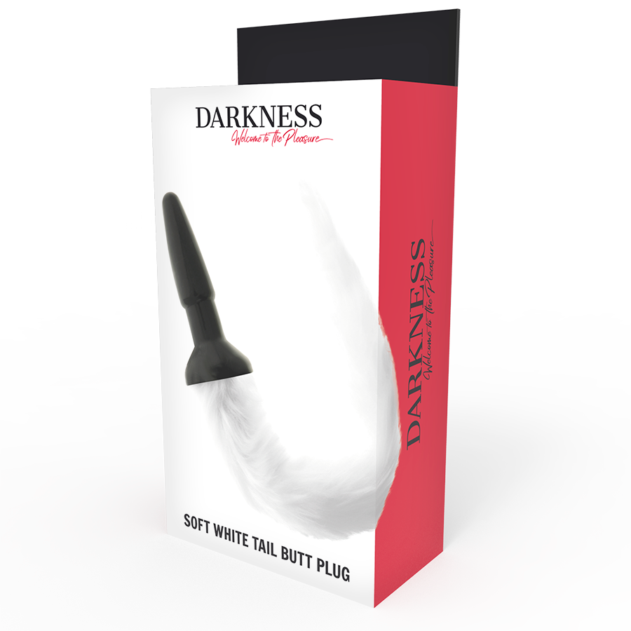 DARKNESS - SILIKONE ANALPLUG MED HVID HALE