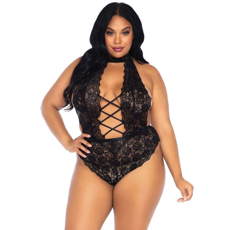 LEG AVENUE - BLOMSTERBRUGET BAMSE MED BLONDE I PLUS SIZE