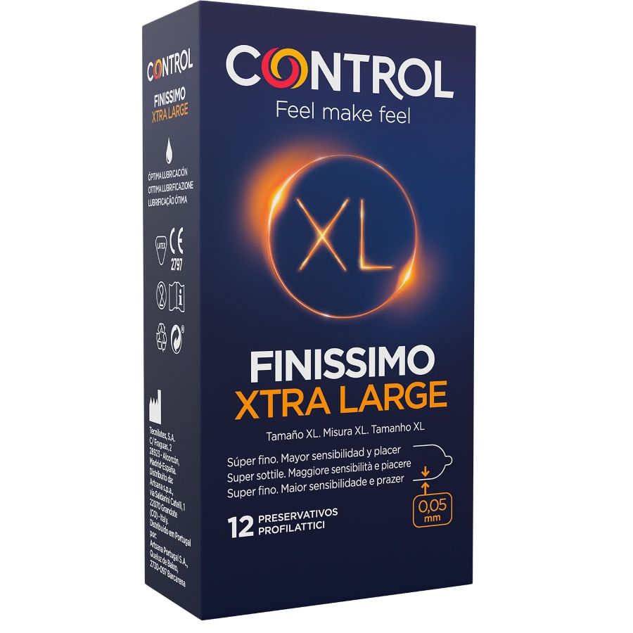 STYRING - FINISSIMO XL KONDOMER 12 ENHEDER