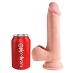 KING COCK - TRIPLE DISITET DILDO 19 CM