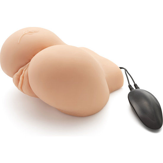ACT - STOR RØV REALISTISK MASTURBATOR MED VIBRATOR