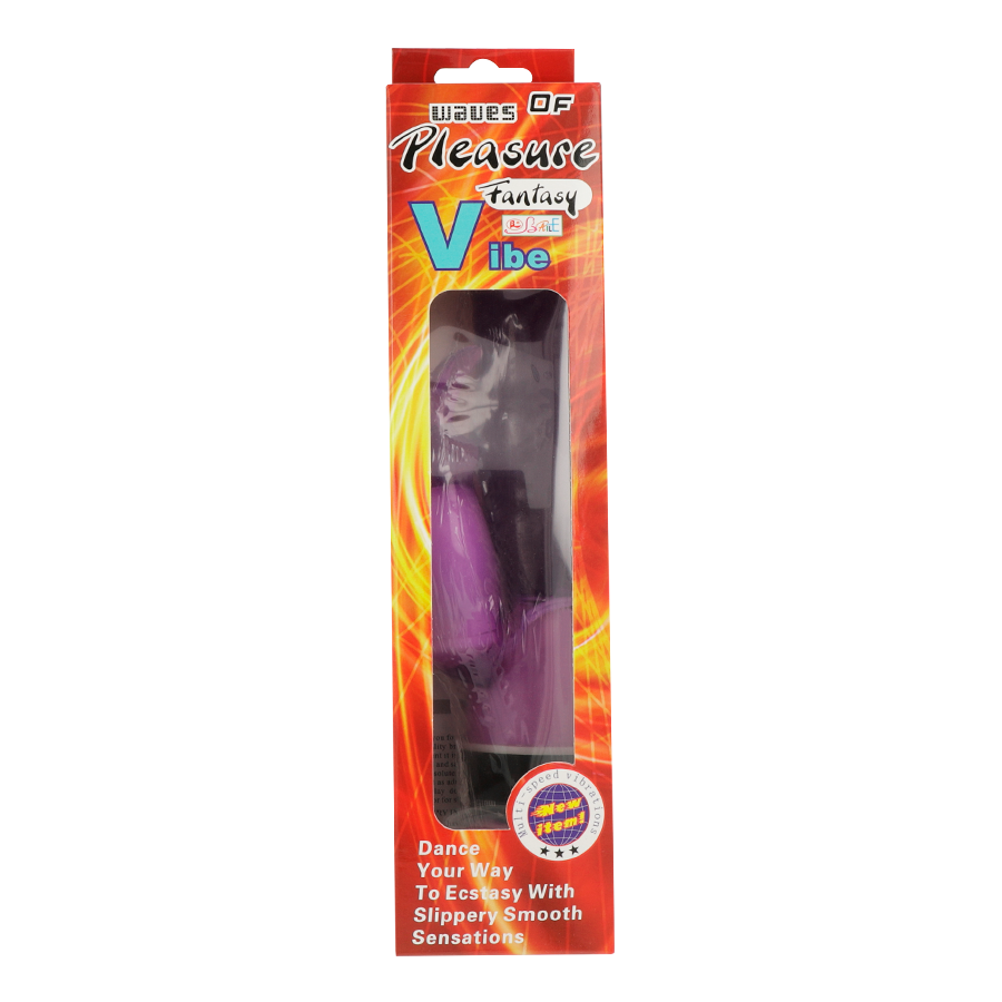 BAILE - WAVES OF PLEASURE FANTASY VIBRATOR MED LILLA KANIN 23 CM
