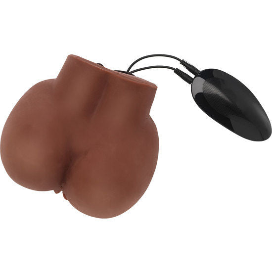 ACT - STOR RØV REALISTISK MASTURBATOR MED BRUN VIBRATOR
