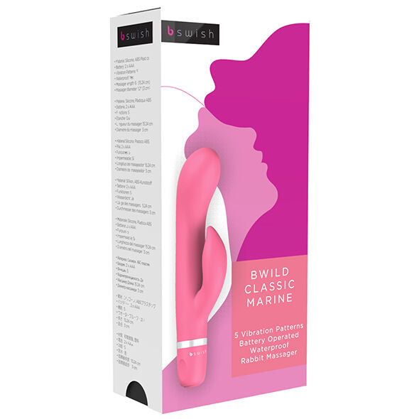 B SWISH - BWILD KLASSISK MARIN KANINVIBRATOR GUAVA