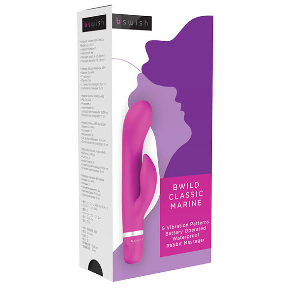 B SWISH - BWILD KLASSISK MARINE KANINVIBRATOR CERISE