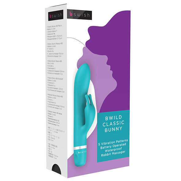 B SWISH - BWILD KLASSISK KANINVIBRATOR JADE