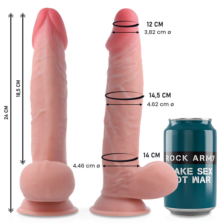 ROCKARMY - DOBBELT DÆTSHEDS SHERMAN 24 CM -O- 4,62 CM