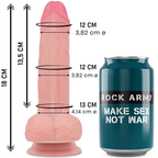 ROCKARMY - FLYDENDE SILIKONE PREMIUM MUSTANG REALISTISK 18 CM -O- 4,14 CM