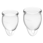 SATISFYER - FØL DIG SELVTILLID MENSTRUATIONSKOP CLEAR 15 + 20 ML