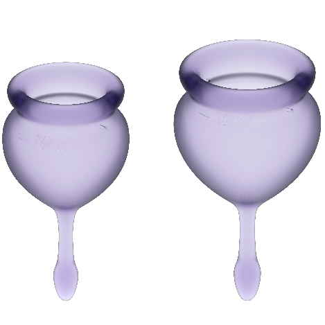 SATISFYER - FEEL GOOD MENSTRUATIONSKOP LILLA 15 + 20 ML