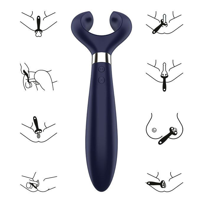 SATISFYER - ENDLESS SJOV MULTIVIBRATOR 3 BLÅ