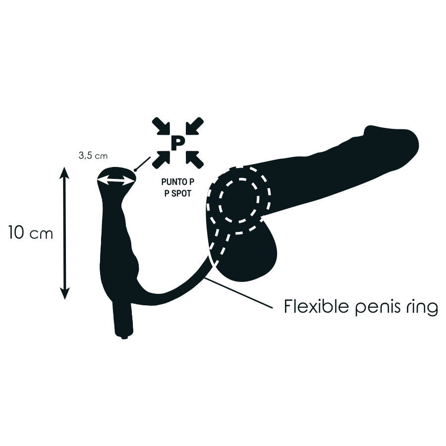 ADDICTED TOYS - VIBRATOR PROST TICO SORT 10 CM