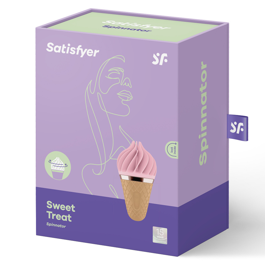 SATISFYER - SØD GODBID SPINNATOR BRUN & PINK