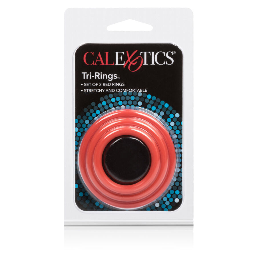 CALEXOTICS - TRI-RINGS SÆT RØD