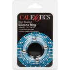 CALEXOTICS - STÅLPERLEBELÆGET SILIKONERING L