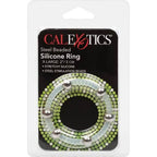 CALEXOTICS - STÅLPERLEBELAGT SILIKONERING XL
