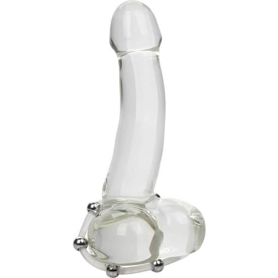 CALEXOTICS - STÅLPERLEBELAGT SILIKONERING XL
