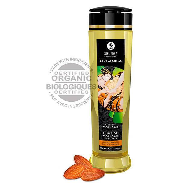 SHUNGA - ØKOLOGISK MANDELMASSAGEOLIE 240 ML
