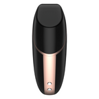 SATISFYER - KÆRLIGHEDSTREKANT LUFTPULS STIMULATOR & VIBRATOR SORT
