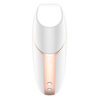SATISFYER - LOVE TRIANGLE AIR PULSE STIMULATOR & VIBRATOR WHITE