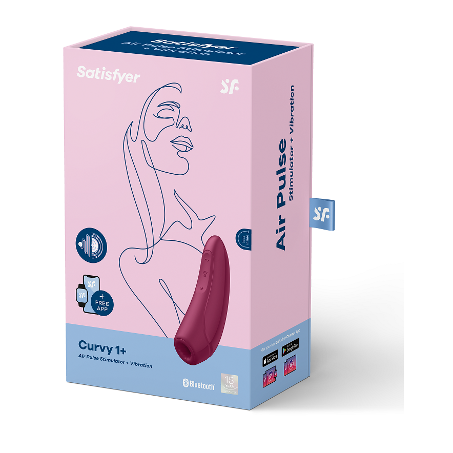 SATISFYER - CURVY 1 + RØD PINK