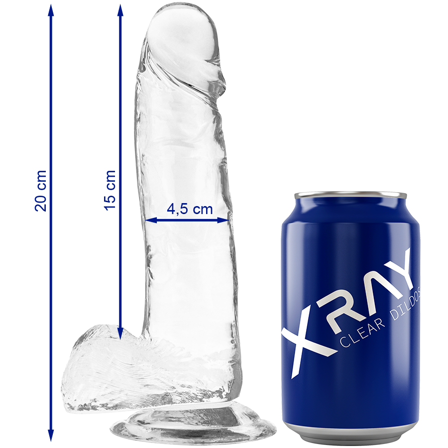 RØNTGEN - KLAR PIK MED NØDDER 20 CM -O- 4,5 CM