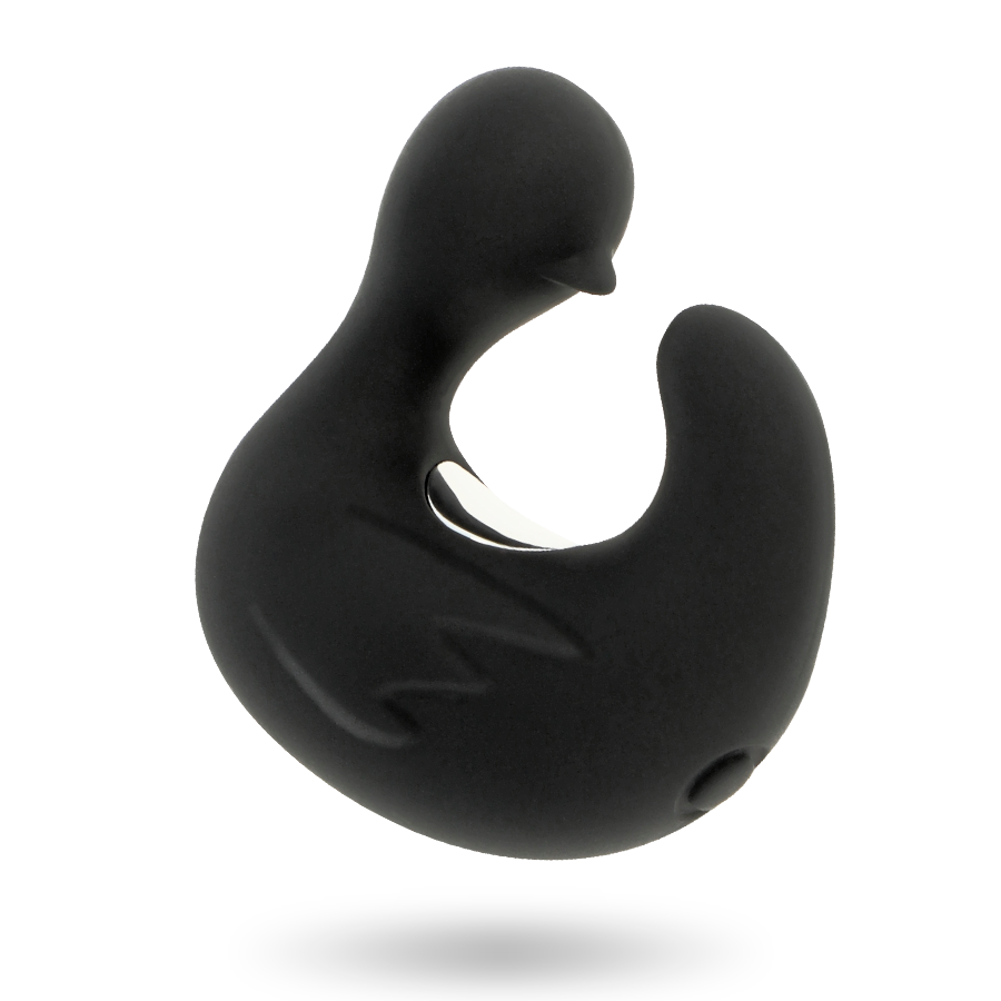 BLACK&SILVER - DUCKYMANIA GENOPLADELIG SILIKONE STIMULERENDE ANDE FINGERBØLG