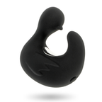 BLACK&SILVER - DUCKYMANIA GENOPLADELIG SILIKONE STIMULERENDE ANDE FINGERBØLG