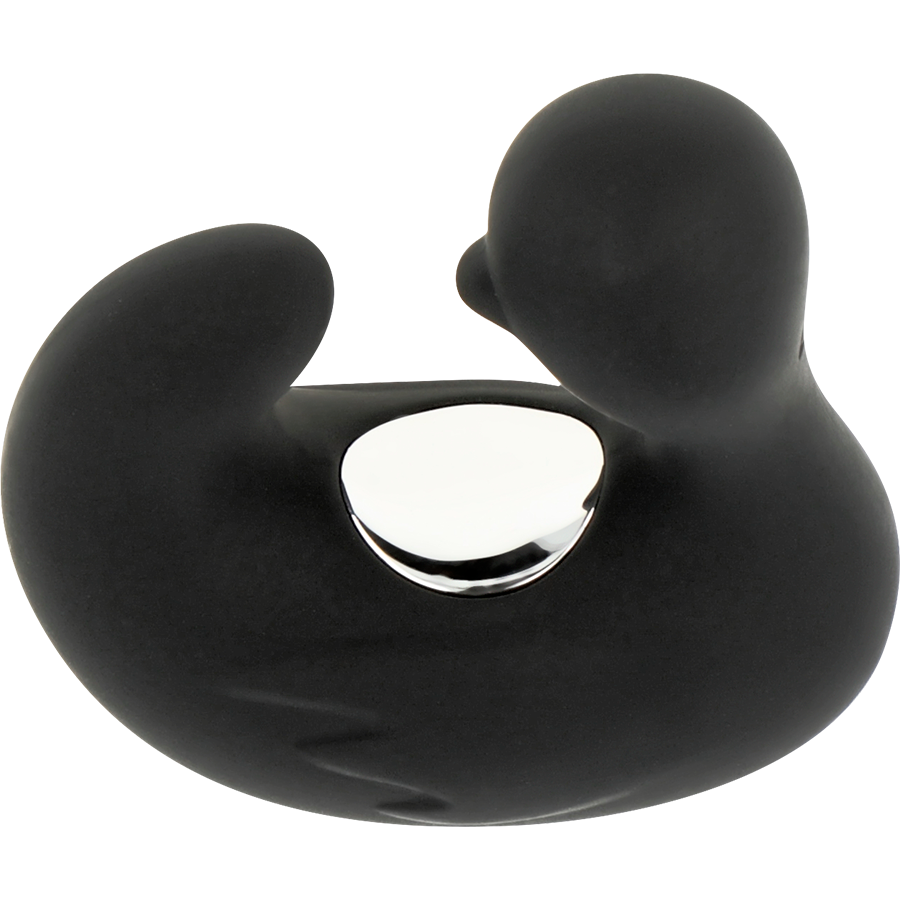 BLACK&SILVER - DUCKYMANIA GENOPLADELIG SILIKONE STIMULERENDE ANDE FINGERBØLG
