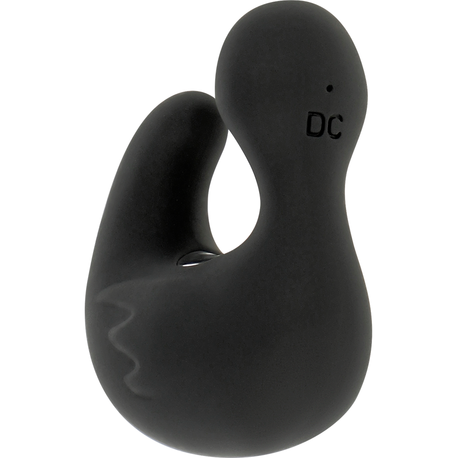 BLACK&SILVER - DUCKYMANIA GENOPLADELIG SILIKONE STIMULERENDE ANDE FINGERBØLG
