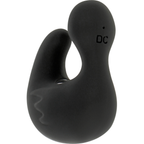 BLACK&SILVER - DUCKYMANIA GENOPLADELIG SILIKONE STIMULERENDE ANDE FINGERBØLG