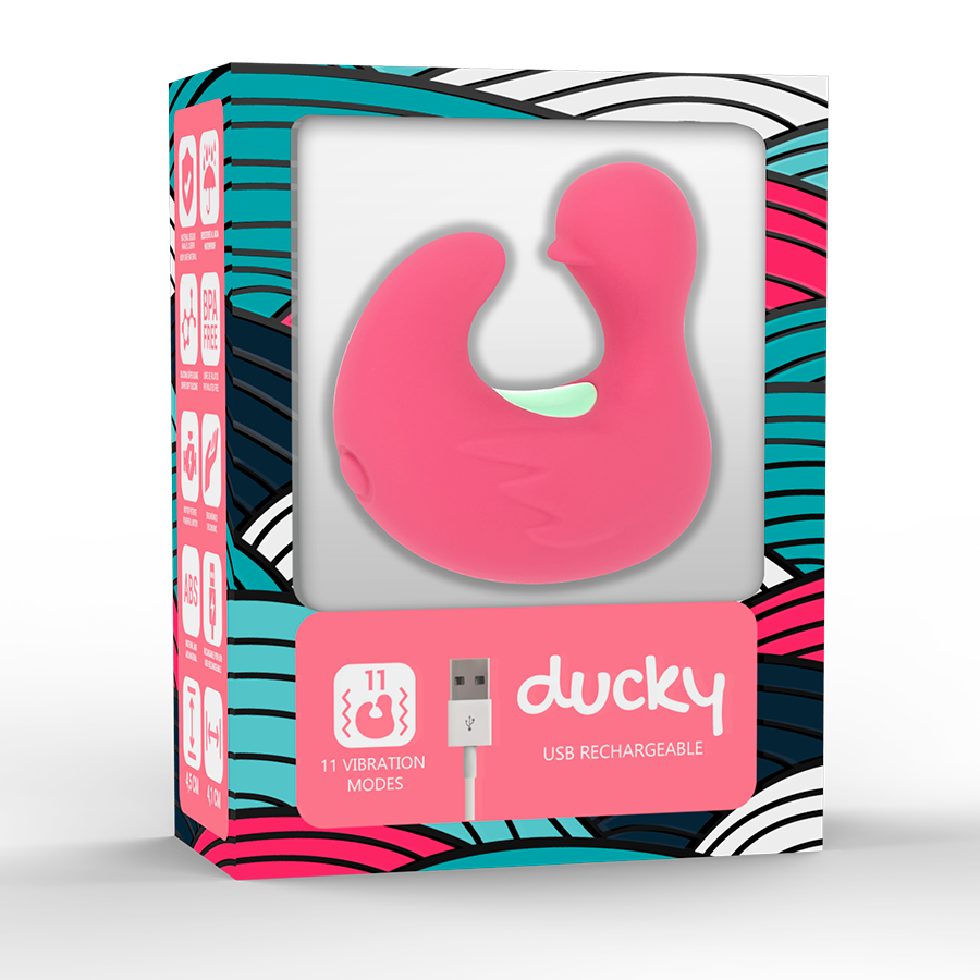 HAPPY LOKY - DUCKYMANIA GENOPLADELIG SILIKONE STIMULATORFINGER