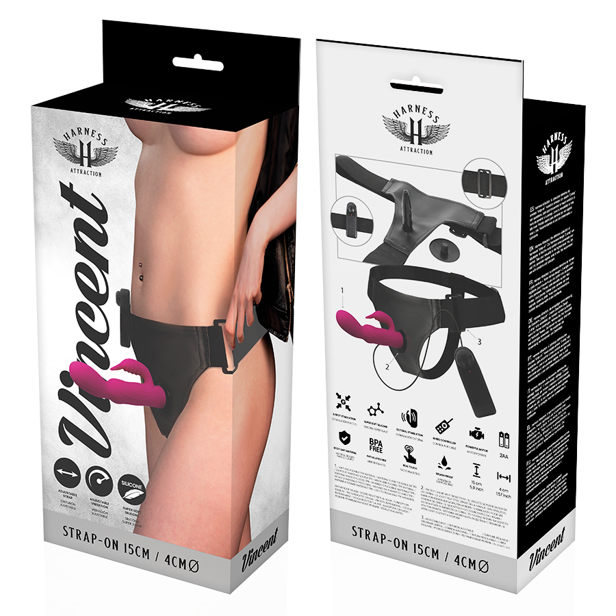 SELEATTRAKTION - RNES VIBRATOR KANIN VINCENT 15 CM -O- 4 CM
