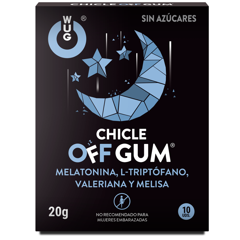 WUG GUM - AF VALERIAN, TRYPTOPHAN, CITRONMELISE OG MELATONIN 10 ENHEDER