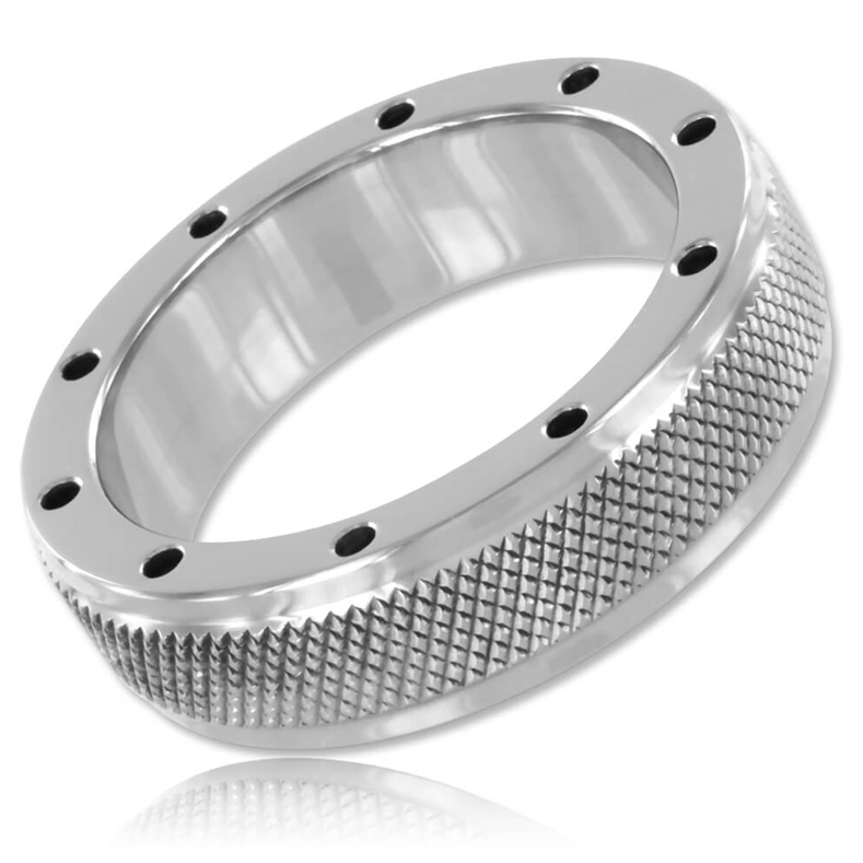 METAL HÅRD - METALRING TIL PENIS OG TESTIKLE 50MM