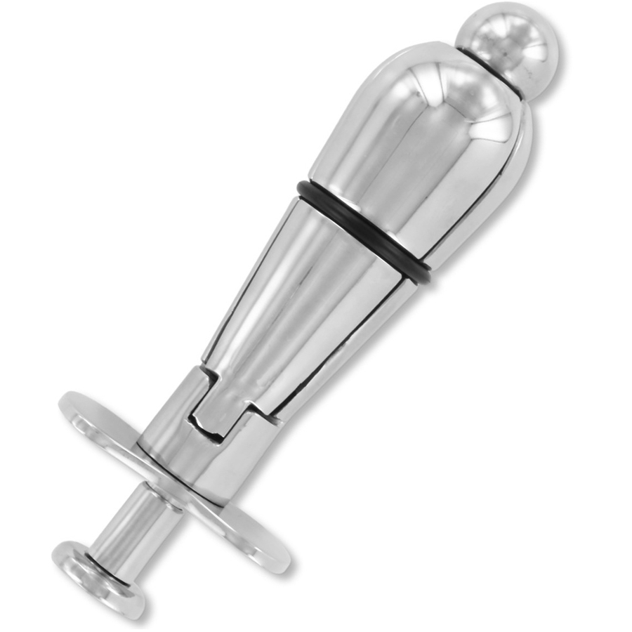 METAL HÅRD - METAL ANALPLUG MED LÅS