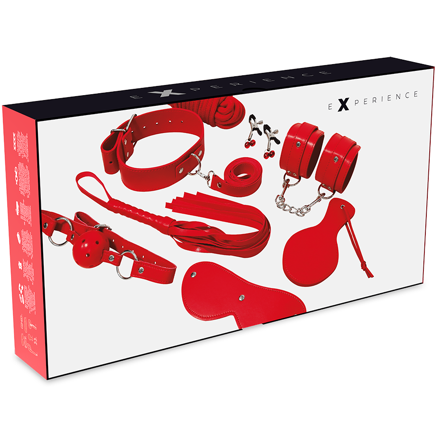 OPLEVELSE - BDSM FETISH KIT RØD SERIE