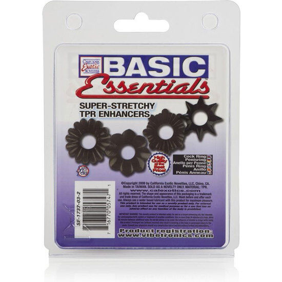 CALEXOTICS - BASIC ESSENTIALS 4-PAKKE