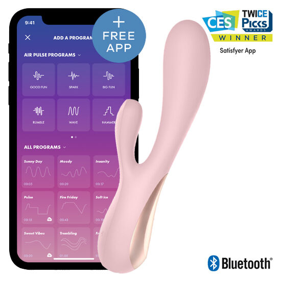 SATISFYER - MONO FLEX PINK MED APP