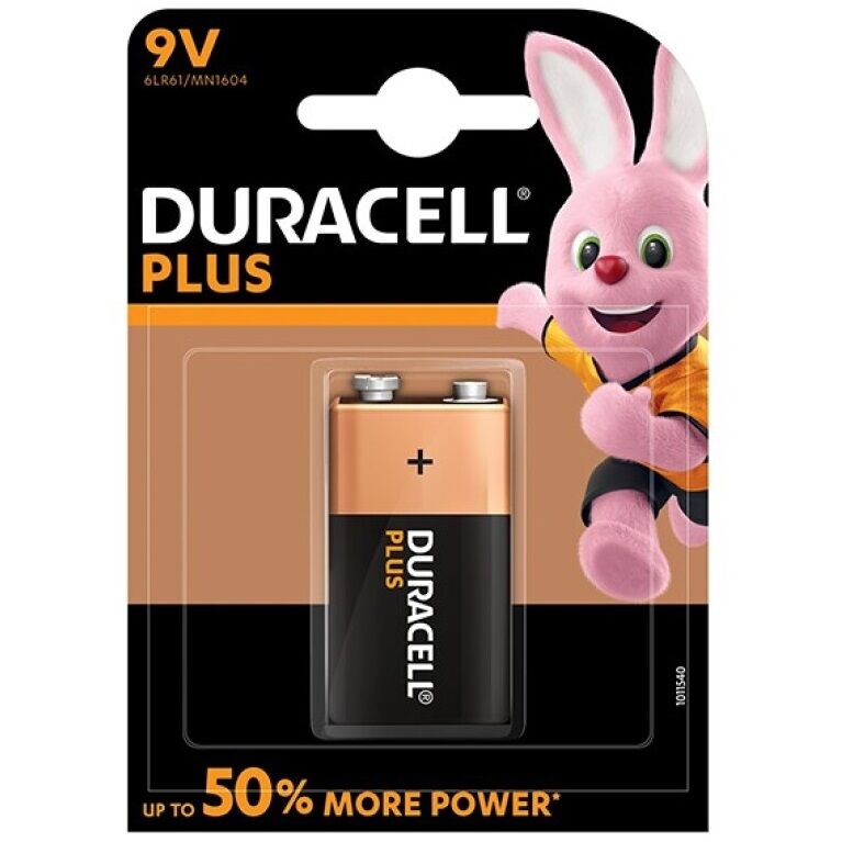 DURACELL - PLUS POWER BATTERI 9V LR61 1 STK.