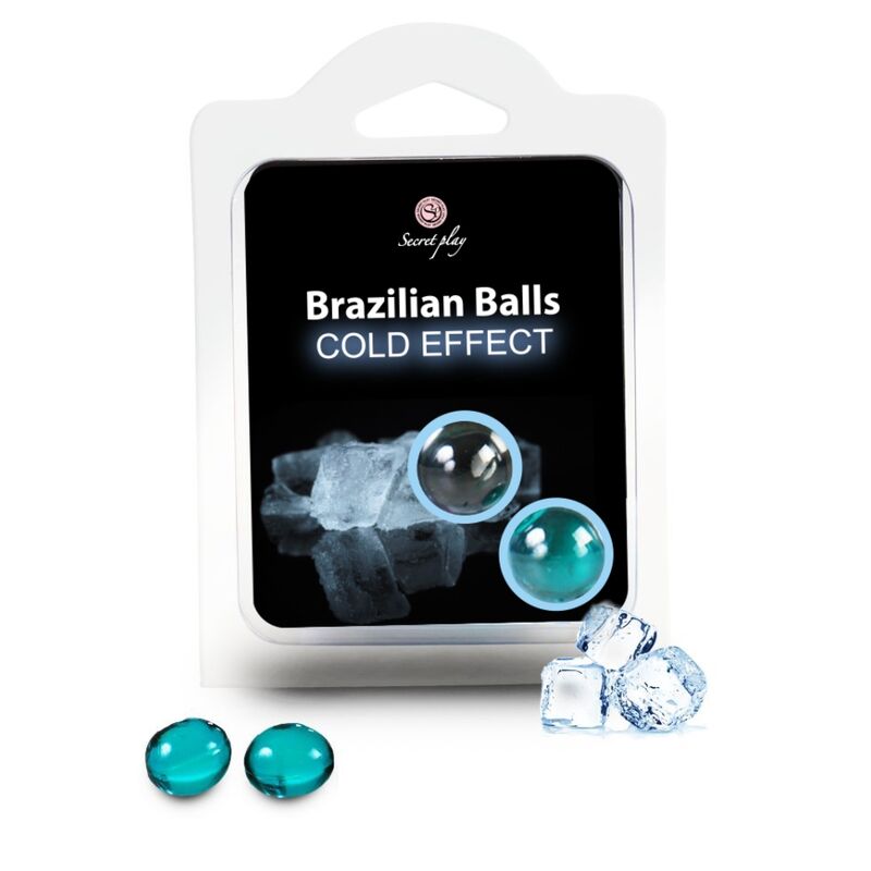 SECRETPLAY - BRASILIANSKE KUGLE MED KOLD EFFEKT 2 ENHEDER