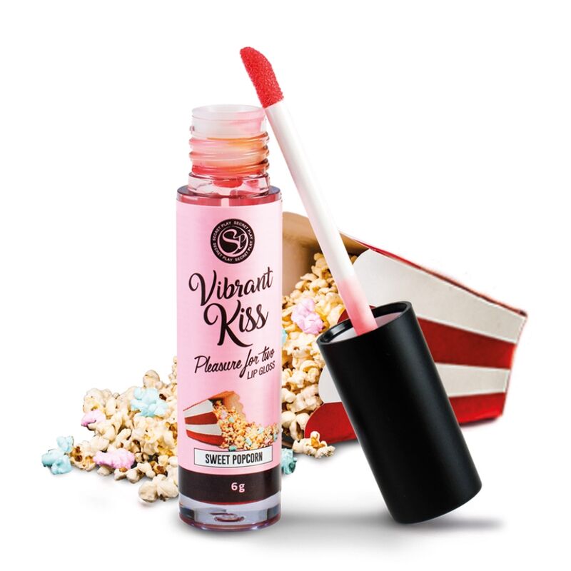 SECRETPLAY - LIPGLOSS LIVLIG KYS SØD POPCORN