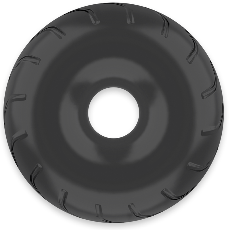 POWERING - SUPER FLEKSIBEL OG MODSTANDSDYGTIG PENISRING 5CM PR08 SORT