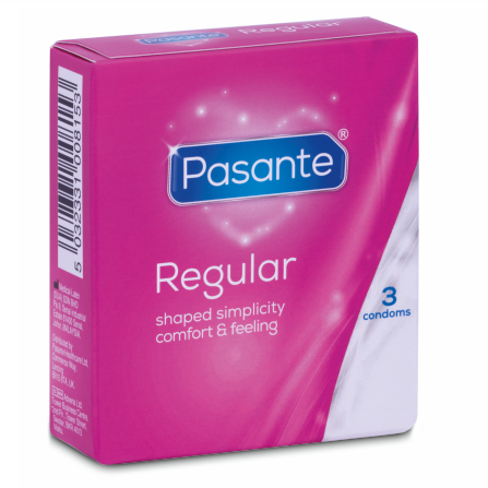 PASANTE - KONDOM REGULÆR RANGE 3 ENHEDER