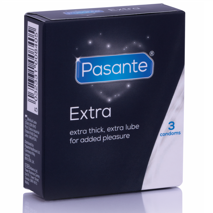 PASANTE - EKSTRA TYKKE KONDOMER 3 STK.