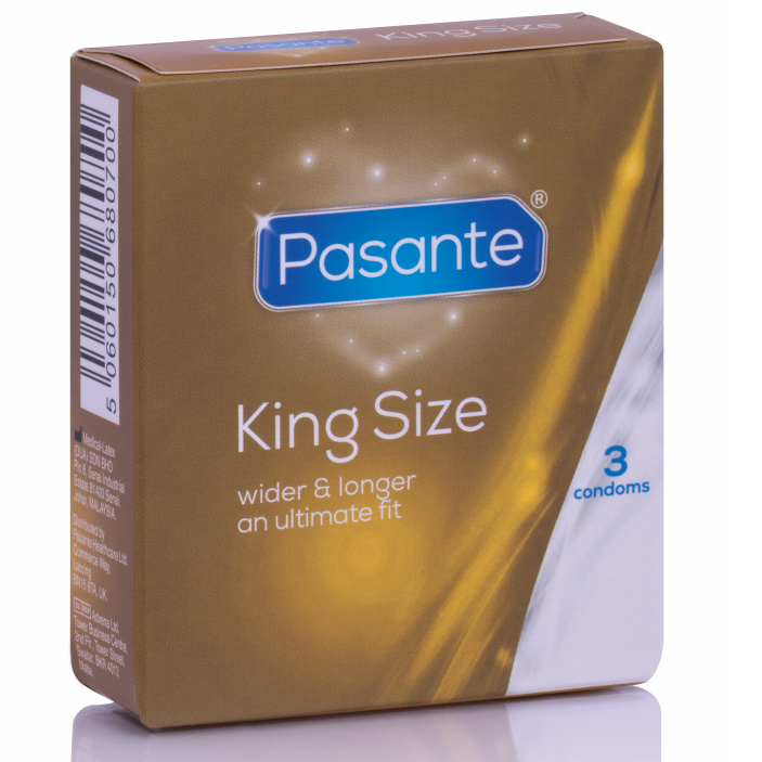 PASANTE - KONDOMER KING SIZE 3 ENHEDER