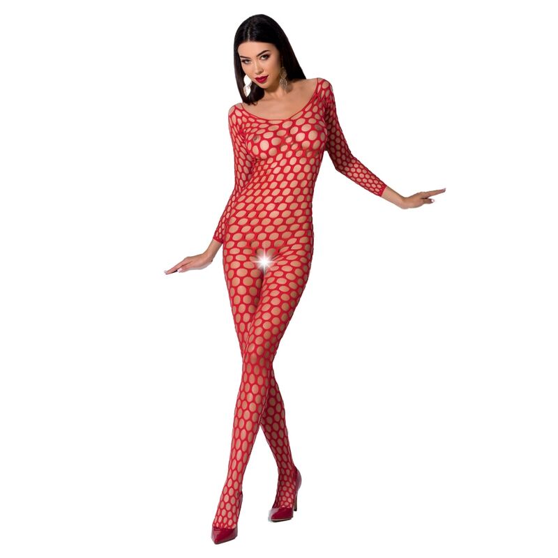 PASSION - KVINDE BS077 BODYSTOCKING EN STØRRELSE RØD