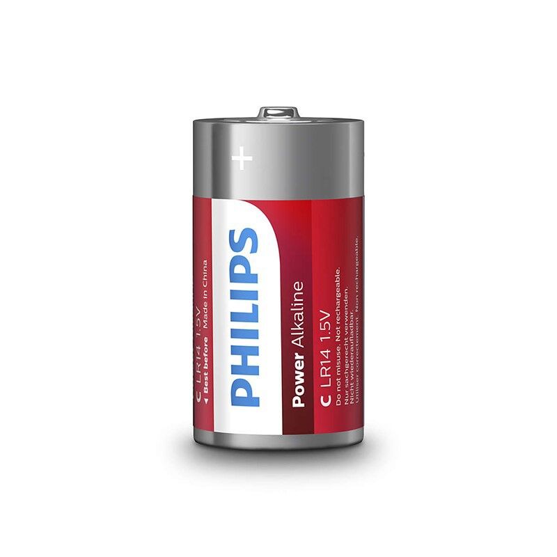 PHILIPS - POWER-BATTERIER PILA C LR14 PAKKE 2