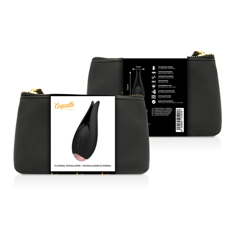 COQUETTE CHIC DESIRE - KLITORISTIMULATOR SORT / GULDBLOMST